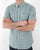 Ben Sherman Gingham Short Sleeve Shirt Green/Orange