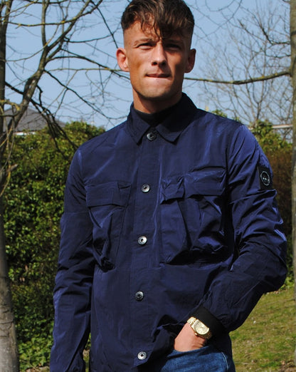 Marshall Artist Quinto Molecular Overshirt Navy