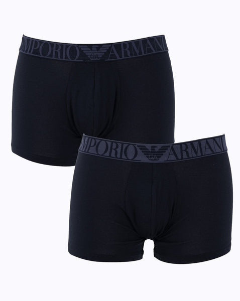 Emporio Armani Twin Pack Boxers Marine