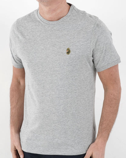 Luke Traffs T Shirt Mid Grey Marl