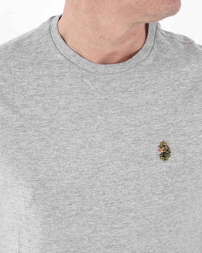 Luke Traffs T Shirt Mid Grey Marl