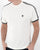 Trojan Twin Stripe T-shirt Ecru