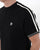 Trojan Twin Stripe T Shirt Black