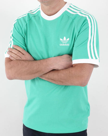 Adidas Originals 3 Stripes T Shirt Hi-Res Green