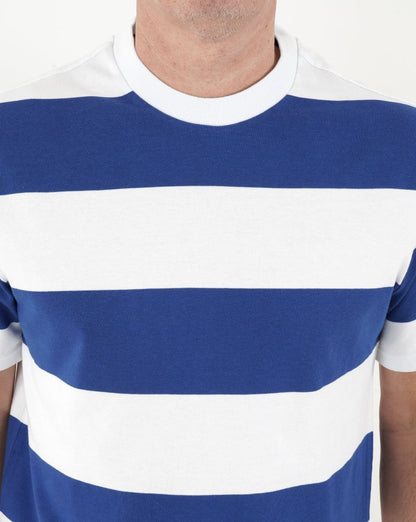 Benetton Stripe T-shirt Blue