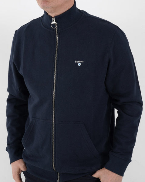 Barbour Cooklaw Zip Through Sweat Navy