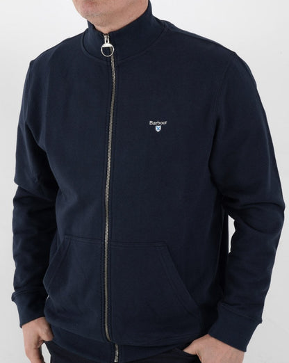 Barbour Cooklaw Zip Through Sweat Navy