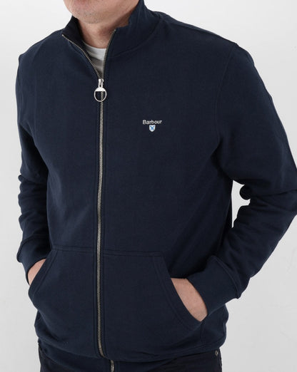Barbour Cooklaw Zip Through Sweat Navy