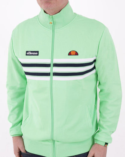Ellesse 5 Stripe Track Top Fresh Lime