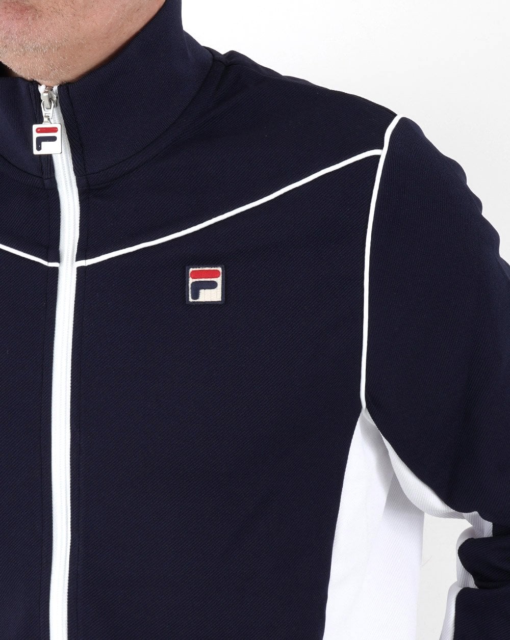 Fila Vintage Vicktor Track Top Navy/White