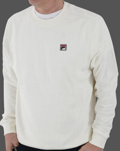 Fila Vintage Seppi Crew Sweat Off White