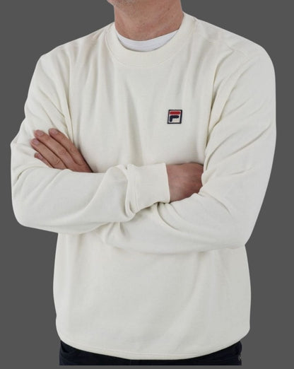 Fila Vintage Seppi Crew Sweat Off White