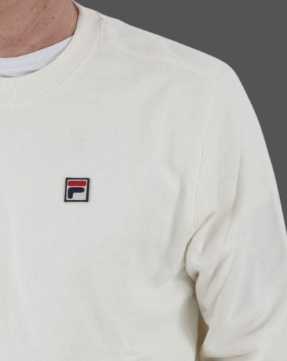 Fila Vintage Seppi Crew Sweat Off White