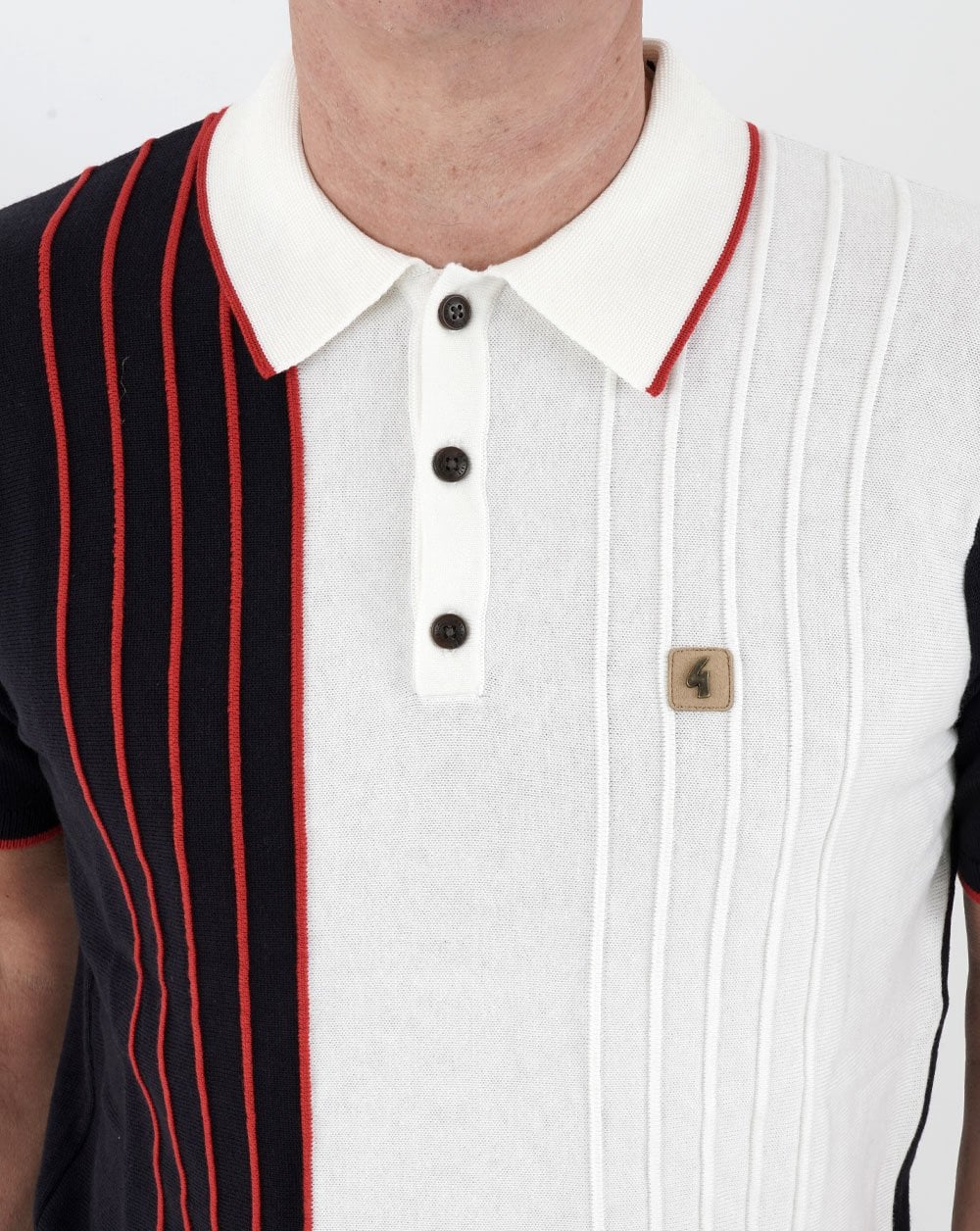 Gabicci Vintage Depp Knit Polo Navy