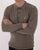Gabicci Vintage Francesco LS Knitted Polo Elmwood