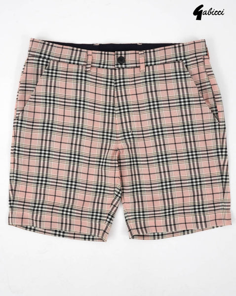 Gabicci Vintage Murphy Check Shorts Pink