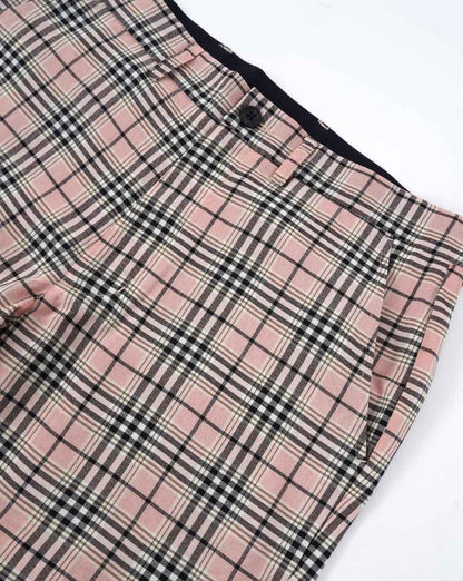 Gabicci Vintage Murphy Check Shorts Pink