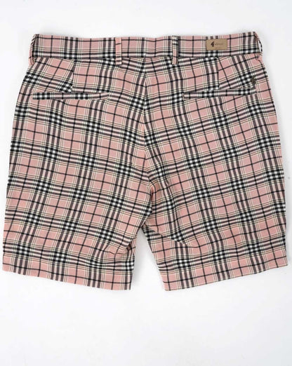 Gabicci Vintage Murphy Check Shorts Pink