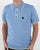 Gabicci Vintage Lineker Knitted Polo Sky