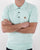 Gabicci Vintage Jackson Knitted Polo Fresh Mint