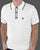 Gabicci Vintage Lineker Knitted Polo White
