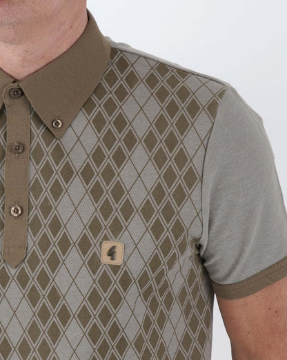 Gabicci Vintage Stewart Oxford Polo Elmwood