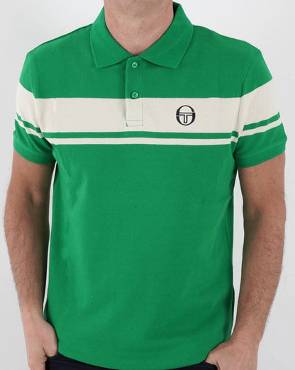 Sergio Tacchini Young Line Polo Shirt Green/Gardenia