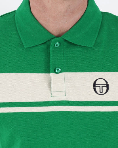 Sergio Tacchini Young Line Polo Shirt Green/Gardenia