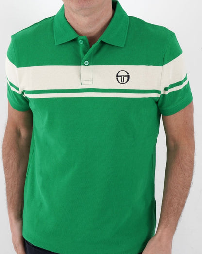 Sergio Tacchini Young Line Polo Shirt Green/Gardenia