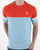 Sergio Tacchini Orion T Shirt Sky Blue/Orange