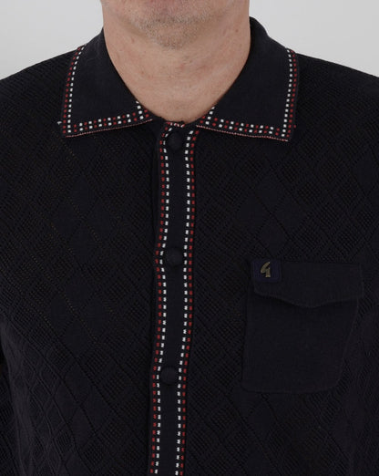 Gabicci Vintage Douglas Knit Polo Navy
