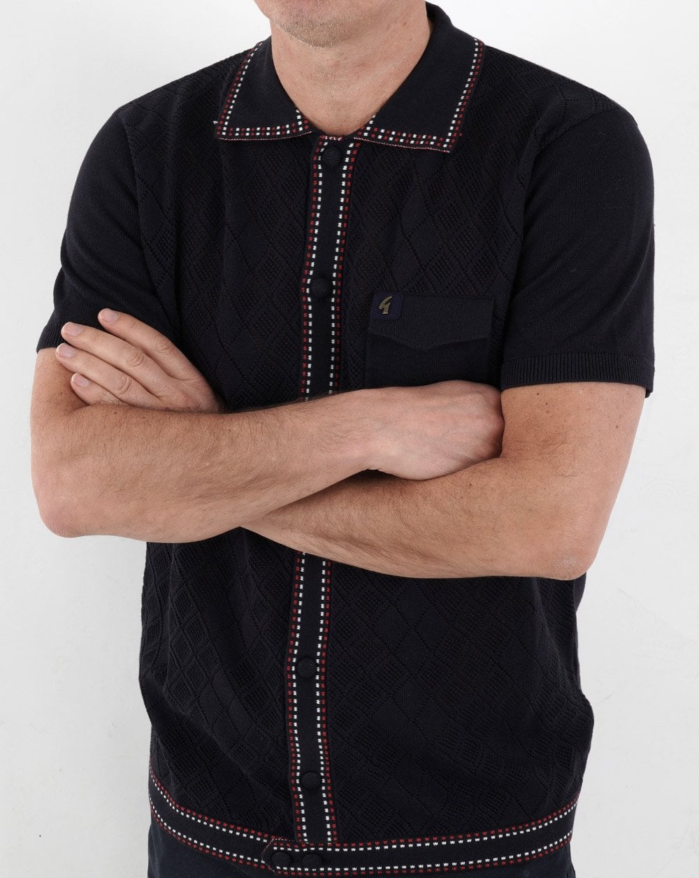 Gabicci Vintage Douglas Knit Polo Navy