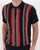 Gabicci Vintage Caan Stripe Knitted Polo Navy/Red/White