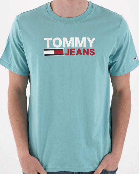 Tommy Jeans Corp Logo T Shirt Blue