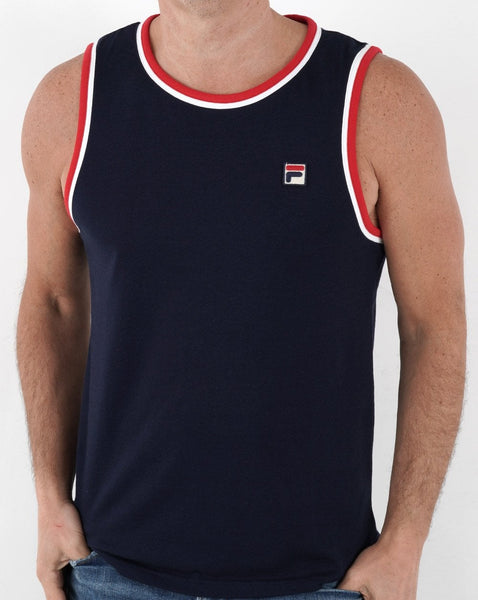 Fila Vintage Retro Vest Navy/White/Red