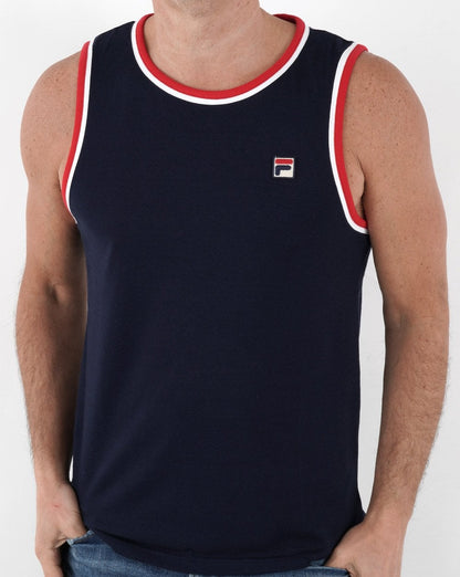 Fila Vintage Retro Vest Navy/White/Red