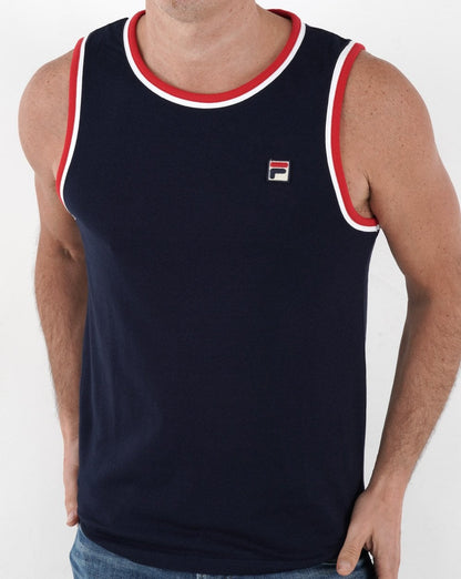 Fila Vintage Retro Vest Navy/White/Red
