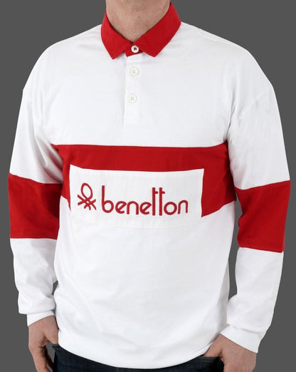 Benetton Rugby Shirt White/Red