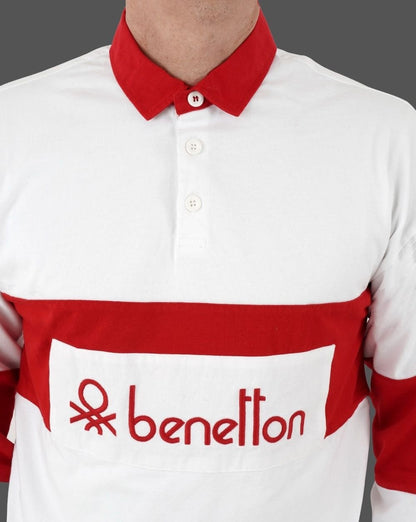 Benetton Rugby Shirt White/Red