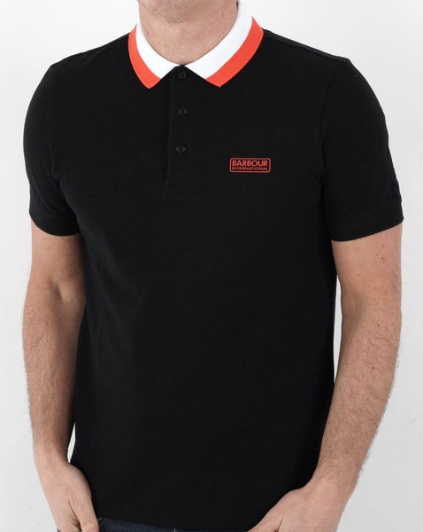 Barbour International Ampere Polo Black