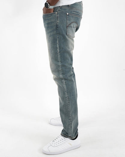 Pretty Green Elwood Slim Fit Jeans Light Wash