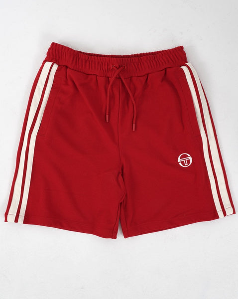 Sergio Tacchini Striped Casual Shorts Red