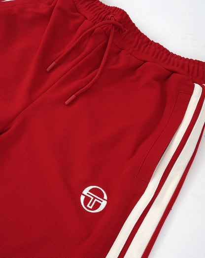 Sergio Tacchini Striped Casual Shorts Red