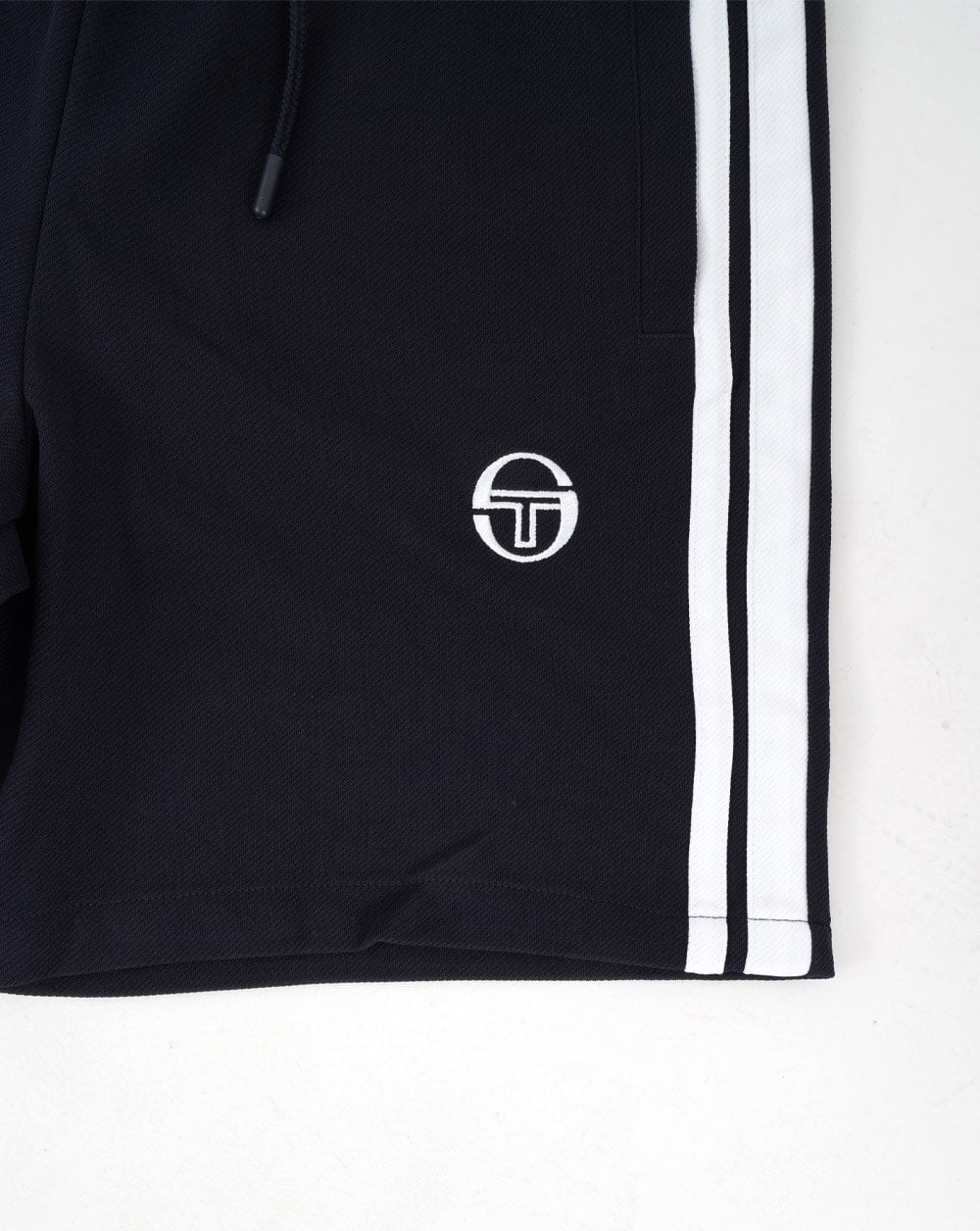 Sergio Tacchini Striped Casual Shorts Navy