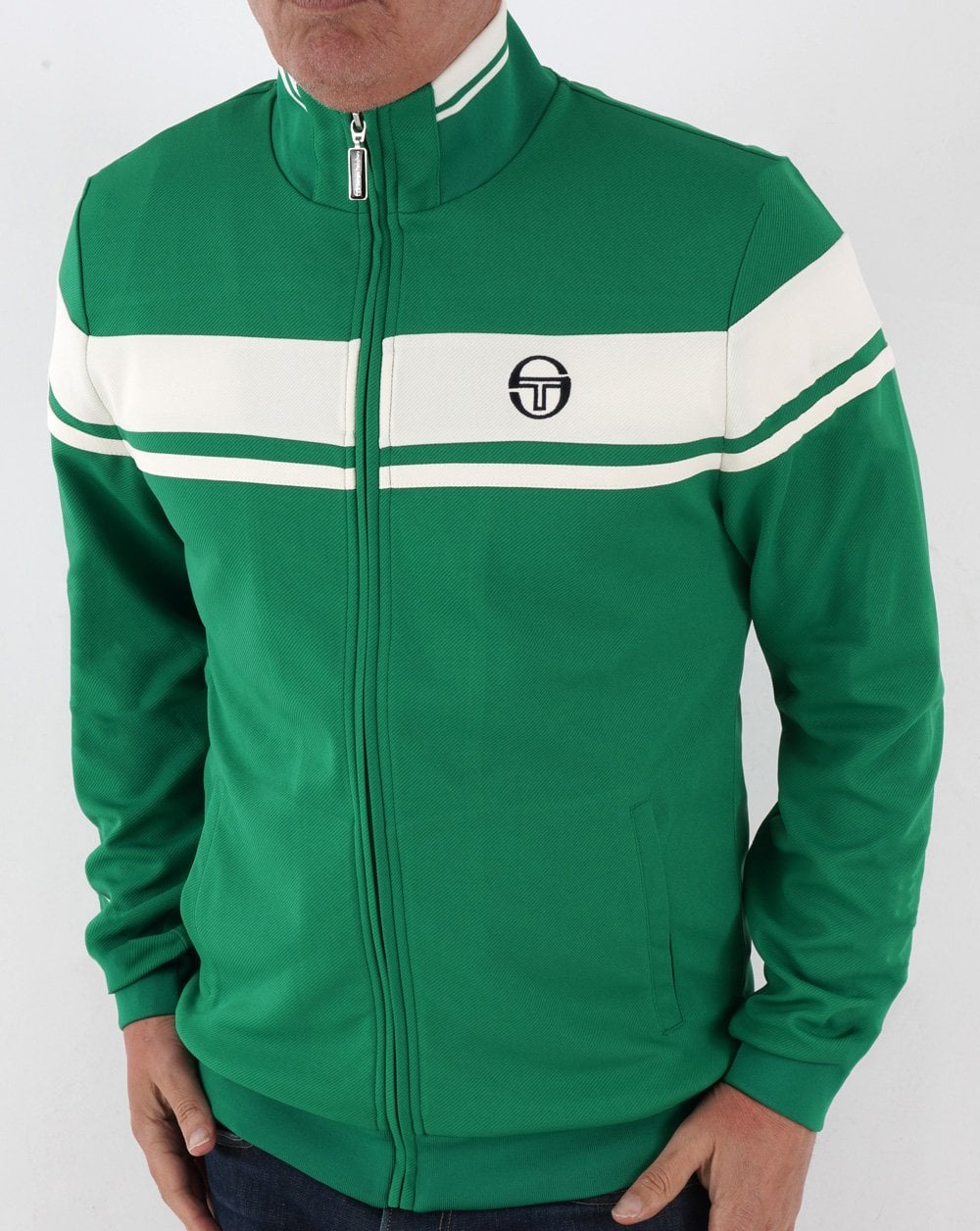 Sergio Tacchini Masters Track Top Green/White