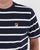 Fila Vintage Stripe T Shirt Navy/Off White