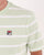 Fila Vintage Stripe Pique T Shirt Soft Green/White