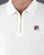 Fila Vintage Zip Polo Shirt Off White