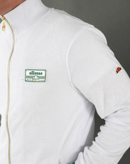 Ellesse Fallo Towelling Track Top White