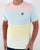 Fila Vintage Pastel Block T Shirt Pink/Sky/Yellow